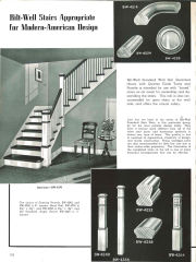 BiltWell stairway millwork from the company's 1937 catalog - at InspectApedia.com