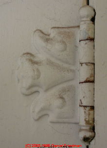 Photograph of porch column details on a Sears catalog house