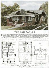 Sterling Kit Home: the San Carlos, a Craftsman style bungalow at InspectApedia.com