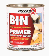 Bin lacquer primer sealer an seal pine knots to prevent bleed-through in the finished paint-job - cited & discussed at InspectApedia.com