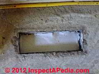 In-slab air duct abandoned & sealed (C) Daniel Friedman