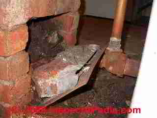 Missing chimney cleanout door (C) Daniel Friedman