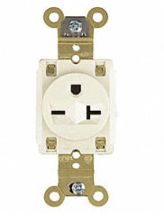 Hubbell 220V electrical receptacle at InspectApedia.com