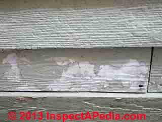 Damaged fiber cement siding - Rhinebeck NY (C) Daniel Friedman