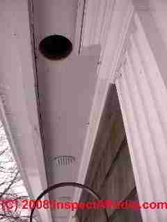 Poorly vented home soffit