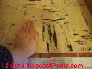 6x6 inch vinyl or asphalt asbestos floor tile (C) InspectApedia LN