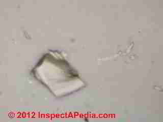 Fiberglass insulation fragment, small (C) Daniel Friedman