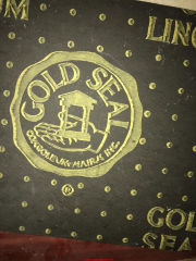 Congoleum Gold Seal flooring logo (C) InspectApedia.com Lucky