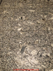 Kentile Earth Brown Rustic Stone No. 1071 - 1H259A Asbestos? (C) InspectApedia.com Moore