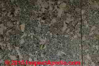 Montgomery Ward #81 Sauge 12-inch green flake floor tile (C) InspectApedia MB