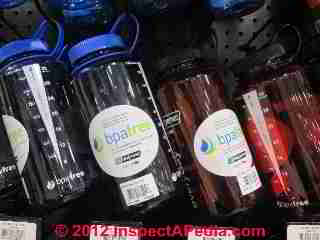 BPA free water bottles (C) Daniel Friedman