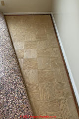 wood grain pattern flooring (C) InspectApedia.com Page