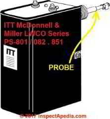 McDonnell & Miller Probe type LWCO  PS-801 (C) InspectApedia.com