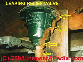 Obsolete boiler pressure relief valve
