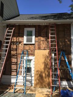 Brick wall lining in a home in Newburgh NY