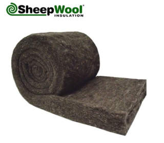 Sheeps wool insulation 100% wool sold in the UK - at InspectApedia.com