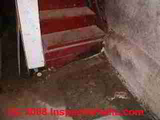 Water stains on basement stair (C) Daniel Friedman