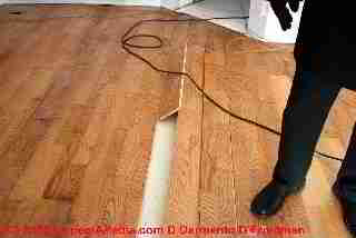 Buckled laminate flooring after flooding