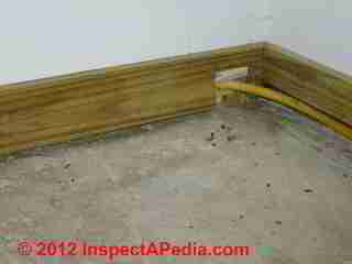 Heating oil piping damage protection © D Friedman at InspectApedia.com 