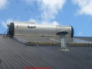 Australia SolaHart Hot Water Tank (C) Inspectapedia Gregory Jones 