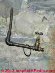Photograph of abandoned gas piping