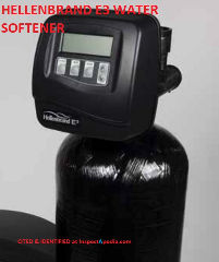 Hellenbrand water softener identification photo at InspectApedia.com