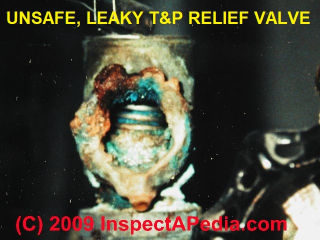 Leaky unsafe relief valve (C) Daniel Friedman