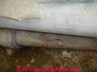 Sewer odor and cast iron drain (C) Daniel Friedman