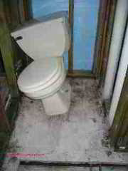 Loose toilet fell over (C) Daniel Friedman
