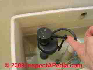 Vertical float toilet fill valve (C) Daniel Friedman