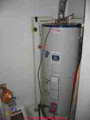 Leaks at a hot water heater (C) Daniel Friedman