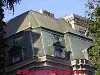 Copper Metal roofing examples (C) Daniel Friedman