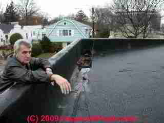 Leaky built up roof (C) Daniel Friedman