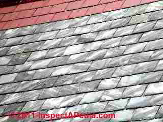 Ribbon slates, Poughkeepsie NY © D Friedman at InspectApedia.com 