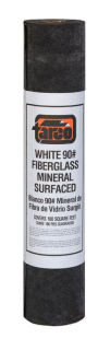 Tarco 90# white mineral coated roll roofing cited in detail at InspectApedia.com