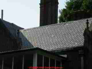 Side lap slate roofing, or Dutch Lap with good overlap