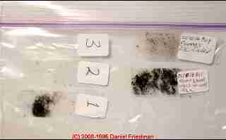 Photograph: Multiple tape samples on one zip-lok bag - Daniel Friedman