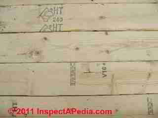 Wood I Joist in preparation for use in floor or roofing © Daniel Friedman at InspectApedia.com