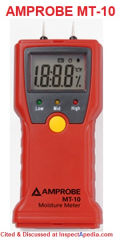 Amprobe MT 10 moisture meter at InspectApedia.com