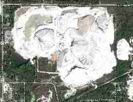 Treece mining operation (C) D Friedman Google Maps