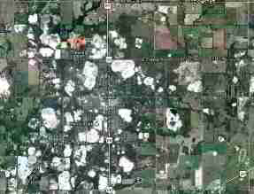 Treece Kansas - adapted from Google Maps © D Friedman at InspectApedia.com 