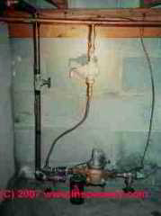 Photograph of a water pressure regulator on municipal water supply