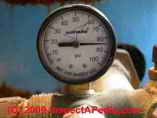 Inaccurate water pressure gauge (C) Daniel Friedman