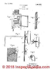 Refrigerator gasket patent GE Monitor Top refrigerator design (C) InspectApedia.com