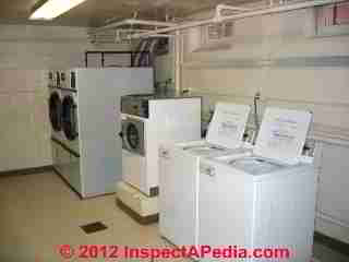 Apartment building washing machine room (C) Daniel Friedman