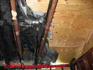 Chimney fire damage to a home (C) Daniel Friedman