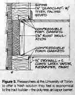 Building sealing without poly vapor barrier (C) Daniel Friedman