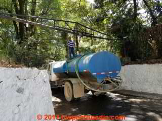 Water truck or pipa being filled from the Uruapan Mantantial (C) DanieL Friedman