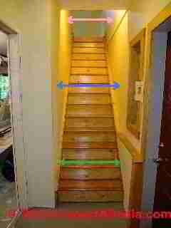 Stairway and stair tread width (C) Daniel Friedman
