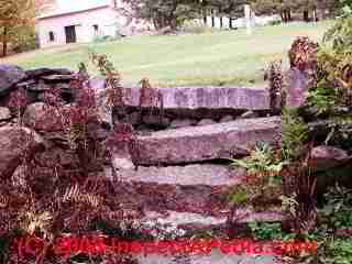 Masonry stair trip hazard at Justin Morrill Smith historic home Strafford Vermont (C) Daniel Friedman